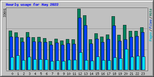 Hourly usage for May 2022